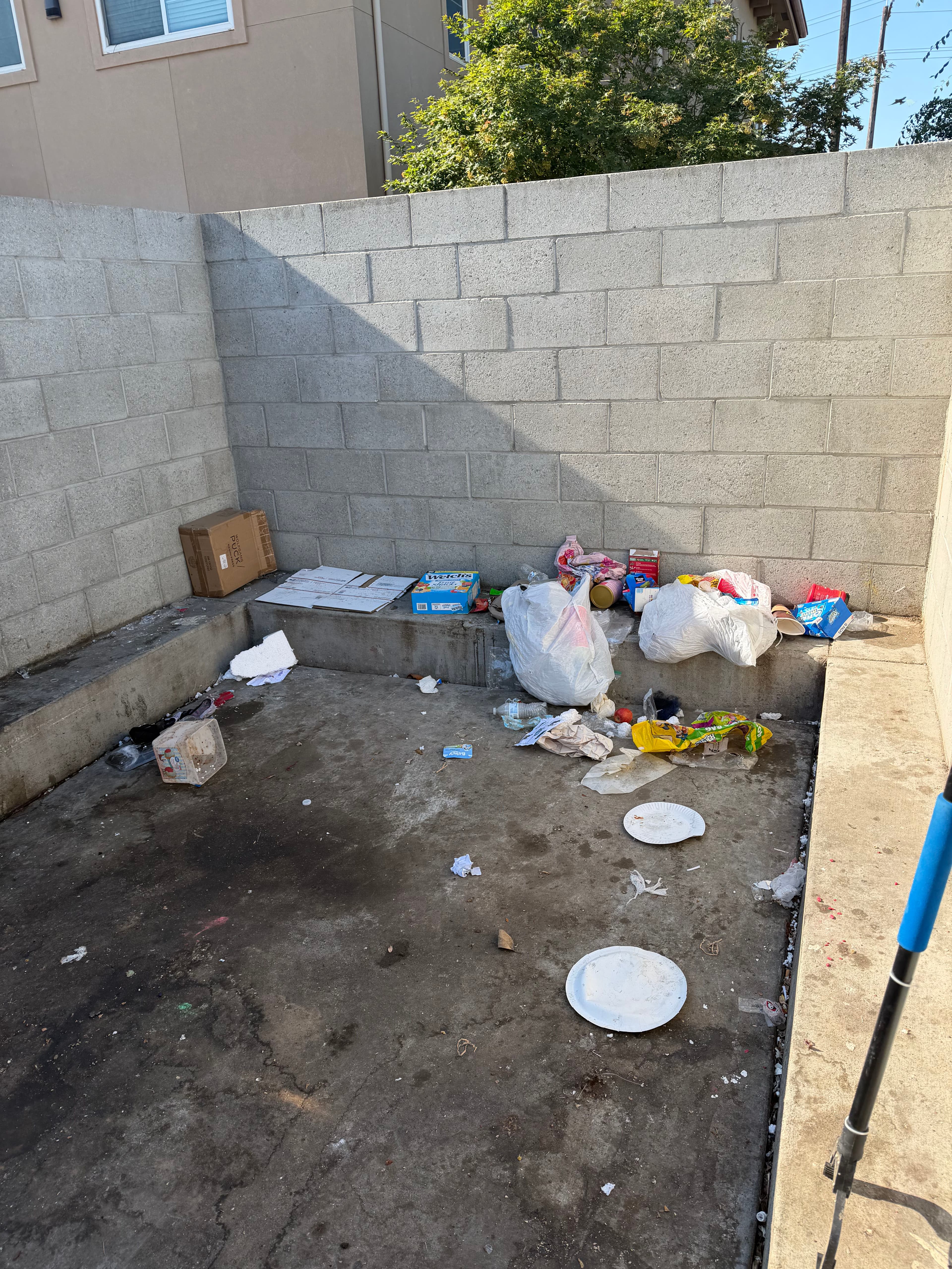 Project Apartment Complex Trash Enclosure Pressure Washing in Fresno image