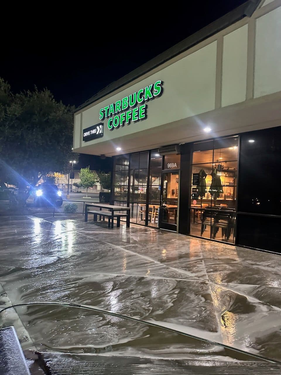 Starbucks Facade Sparkles with Professional Pressure Wash image