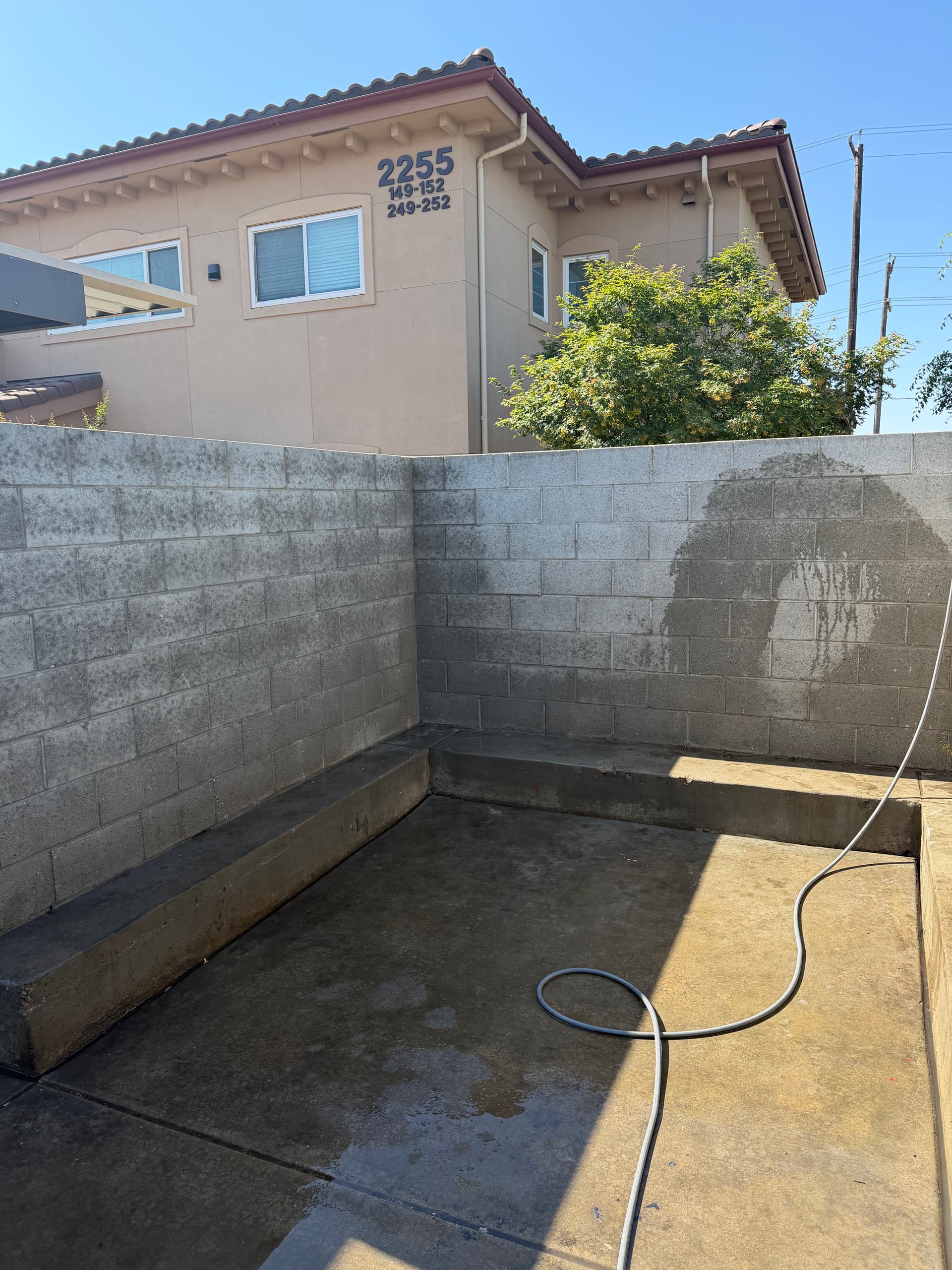 Gallery photos for Apartment Complex Trash Enclosure Pressure Washing in Fresno: Image #3